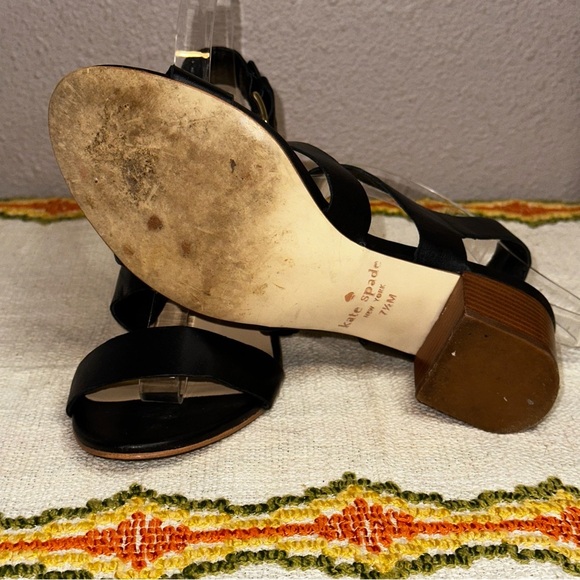 Kate Spade Ankle Strap Block Heel sz 7.5 - Picture 8 of 8